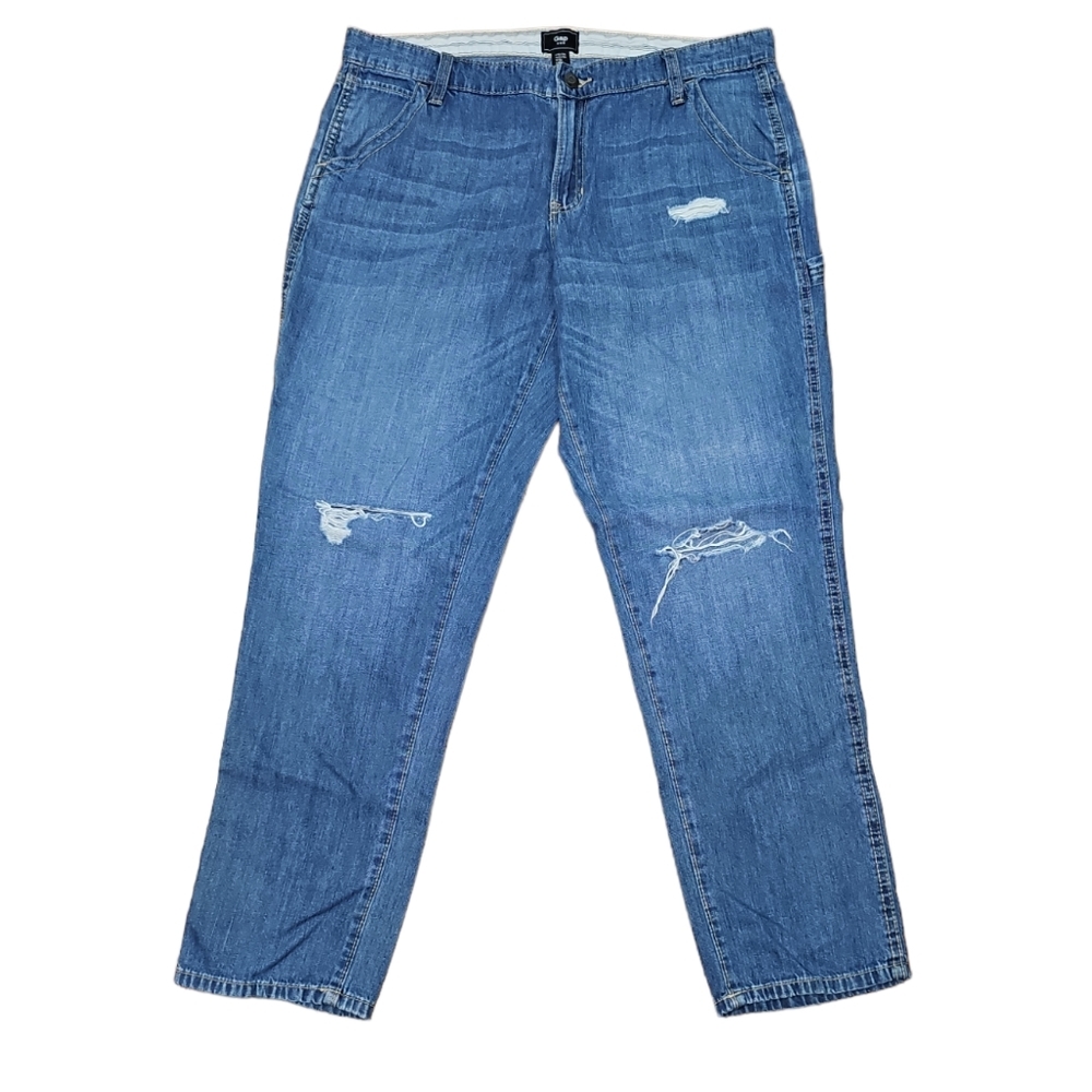 GAP Carpenter Distressed Jeans sz 12